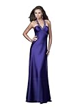 IMAGE OF La Femme 16453, Halter Satin Gown