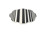 T&G  Line Art Trivet in Black Stripe Ceramic (Gift Boxed) d18.5x1cm