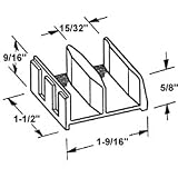 International Pro Source Bottom Shower Door Guide - 2 per Package