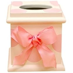 New Arrivals Tissue Box - Pink Polka Dot