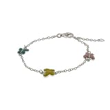 Eve's Addiction Children's Designer Style Enamel Butterfly Charm Bracelet