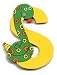 Wooden Snake Letter S Magnet by The Toy Workshop