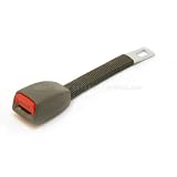 8 Rigid Car Seat Belt Extender - Grey - Type B (1 wide metal tongue) - Buckles Right... 