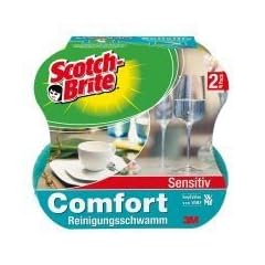 Scotch Brite Reinigungsschwamm Scotch-Brite Comfort-Sensitiv VE=2 St�ck