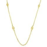 18k Gold Over Sterling Silver Filigree Necklace