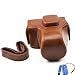 Bluecell Light Brown PU leather classic DC digital camera protection case/bag/cover for Olympus Pen E-PL5 Camera with 14-42mm II Kit lens (EPL5)$