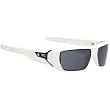 Spy HSX Sunglasses - Spy Optic Scoop Series Polarized Casual Wear Eyewear w/ Free B&F Heart Sticker Bundle - White/Grey