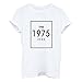 YITAN Women's O Neck Interesting T-Shirt White Medium