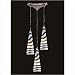 Elk Lighting 545-3SAH Desert Winds Three Light Pendant Glass Type: Sahara