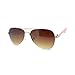 Women's Small Size Aviator Sunglasses Petite Half Rim Aviators