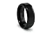 Jewelry : Black Tungsten Carbide Ring High Polish Beveled Edges 8mm