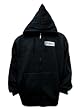 3LWP FULL-ZIP HOODED SWEATSHIRT: Versatile Peaked Hoody with Pockets and Patches