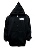 3LWP FULL-ZIP HOODED SWEATSHIRT: Versatile Peaked Hoody with Pockets and Patches