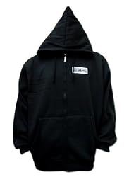 3LWP FULL-ZIP HOODED SWEATSHIRT: Versatile Peaked Hoody with Pockets and Patches