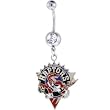 NBA Toronto Raptors Crystalline Gem Belly Ring