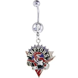 NBA Toronto Raptors Crystalline Gem Belly Ring