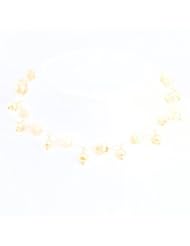 Sterling Silver White Imitation Round Pearl Necklace 18"