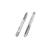 uxcell　高速度鋼　0.7mm　M4x15mm　測定基準　糸プラグ　先細り　タップ　溝彫り 　2本