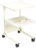 BALT 22001 Double-Purpose Printer Stand with Two Shelves, 18w x 18d x 25 to 29h, Gray