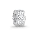 Bling Jewelry Vintage Style Victorian 925 Sterling Silver Heart Bead Fits with Pandora Beads and Charms
