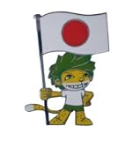 ◎ピンザクミ&フラッグ（日本）【2010FIFAワールドカップオフィシャルライセンスプロダクト】SA10-P-0286-2
