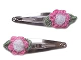 Roses on Snappy Clips, Navy