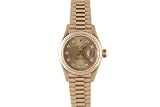 Rolex Ladies Yellow Gold President Champagne Diamond Dial