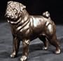 Pug: Cold-cast Bronze Figurine 4.5 Inches Long