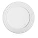 LIFVER 6-Piece White Bread, Butter Plates Set, 8 Inches Porcelain Plates Set of 6,White
