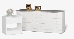 Prepac White 6-Drawer Dresser