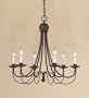 AF Lighting - 6272-6H - Simplicity - 6 Light Up Lighting Chandelier