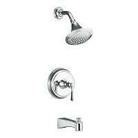 KOHLER K-T11077-4-CP Archer Bath and Shower Faucet Trim, Polished Chrome