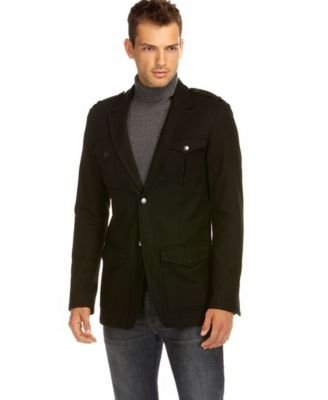 Kenneth Cole Military Four-Pocket Blazer