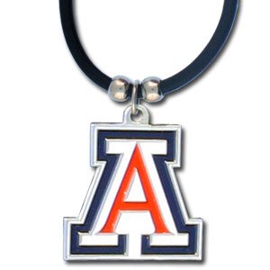 Arizona Wildcats Rubber Cord Logo Pendant Necklace - NCAA College Athletics Fan Shop Sports Team Merchandise
