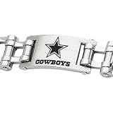 Stainless Steel Dallas Cowboys Logo ID Bracelet