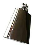 6 inch chrome 6 inch cow bell with bracket