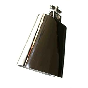 6 Inch Chrome 6 Inch Cow Bell With Bracket