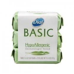 Dial Basic HypoAllergenic Bar Soap 3.2oz-3pack