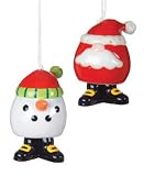 Santa & Snowman Salt & Pepper Shakers by Giftcraft