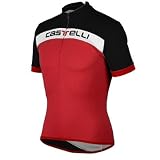 Castelli 2008 Men's Prologo Short Sleeve Cycling Jersey - Red/Black/White - A8006-123