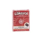 Menthol Licorice Flavored Pastilles - Special - 0.8 oz/24 gr by Lakerol, Sweden.