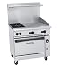 Vulcan 36C-2B-24G 36 Wide Endurance 2 Open Burner Gas Restaurant Range, 24 Griddle Plate (on right), With One Large Convection Oven