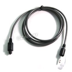 Sony POC-15AB Optical Digital Connecting Cable - Optical Rectangular Plug to Optical Mini Plug