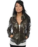 Boxfresh The Bevin Leather Jacket,Winter Coats & Jackets for Women