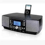 Genius iTempo 800 Speaker System with AM/FM/CD/Alarm for iPod (Black)
