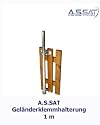 A.S.SAT Gel&auml;nderklemmhalterung 1,0 m