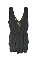 Peplum Lace Summer Floral Print Romper 