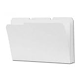 File Folder,1/3 AST 2-Ply Tab Cut,Legal,100/BX,White, Sold as 1 box