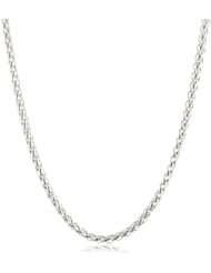 Stainless Steel 5mm Spiga Chain Plated Necklace