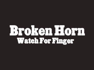 #103 Horn Broken Watch For Finger Bumper Sticker / Vinyl Decal